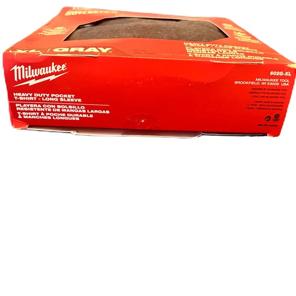 COPY - Milwaukee Tool Heavy Duty Long Sleeve T-Shirt - Gray | Men’s XL - Picture 6 of 7